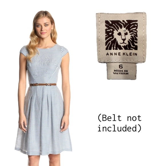 Anne Klein Dresses & Skirts - Anne Klein Cream and‎ Blue Garment